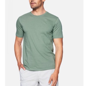 T-shirt manches courtes 2022 coton pour hommes, couleur unie, nouveau Design personnalisé de haute qualité, été 100% - Product Image 3