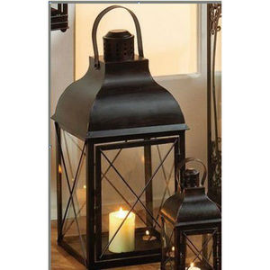 Fancy Black Metal Candle Lantern Artesanía de alta calidad Perfecta para la decoración del hogar Diseño elegante y duradero - Product Image 2