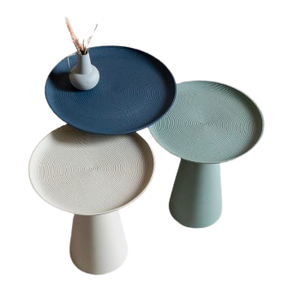 Various Color Powder Coated Metal End Table <b>Home</b> <b>Decor</b> <b>Furniture</b> Modern Side Table Rounded Top Living Room <b>Furniture</b> - Product Image 1