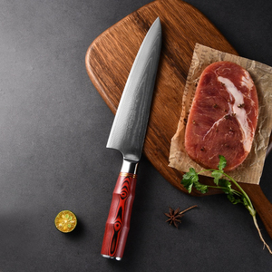 Cuchillo de Chef de acero de Damasco hecho a mano personalizado profesional mango de madera Pakka cuchillo de Chef de cocina hecho a mano personalizado de alta calidad - Product Image 2