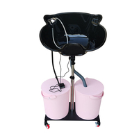 Salon de coiffure meubles Portable réglable Salon de coiffure bassin évier shampooing bol pour Salon de coiffure shampooing chaise