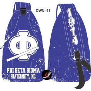 กระเป๋าถือผู้หญิงดีไซน์หรู phi Beta Sigma สำหรับผู้หญิงกระเป๋าคาดลำตัวแบบพกพาคุณภาพสูงสำหรับผู้หญิงโพลีเอสเตอร์ใช้ได้ทั้งชายและหญิง - Product Image 6