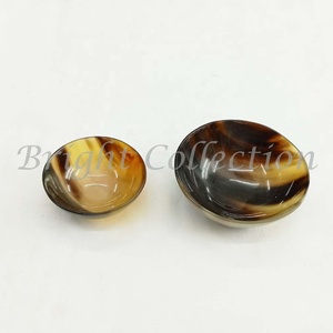 Cuenco decorativo de plástico para fruta, cuerno de búhos de Color Natural, negro y blanco, redondo - Product Image 3