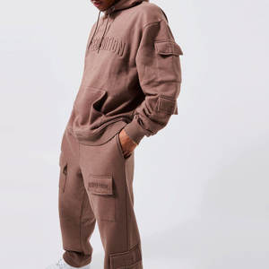 Chándales en relieve de ropa deportiva recién llegados al por mayor de primera calidad/chándales en relieve de gran tamaño con jersey para hombre de algodón 100% personalizados - Product Image 1