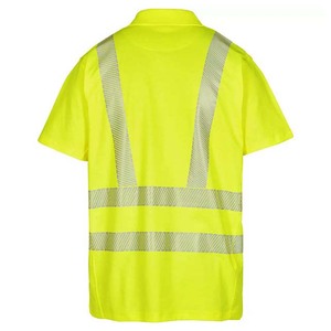 Camisetas Polo de Manga Corta de Alta Visibilidad para Hombre, con Cinta Reflectante, para Trabajo de Construcción - Product Image 4