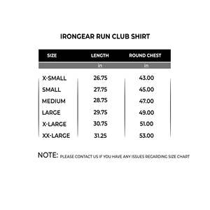 IRONGEAR Ripped Run <b>Club</b> Shirt-Loose Fit Breathable Hip Hop Style with Screen Print Logo - Product Image 3