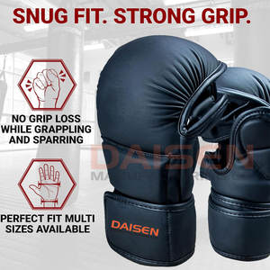 Guantes de entrenamiento de MMA de alta calidad hechos en Pakistán, cómodos guantes de cuero para entrenamiento de MMA unisex - Product Image 3