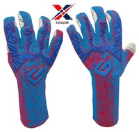 Guantes de Portero de Fútbol de Alta Calidad, Hechos de Cuero, Unisex, Diseño de Logotipo Personalizado Profesional, Impermeables, Dedos Completos