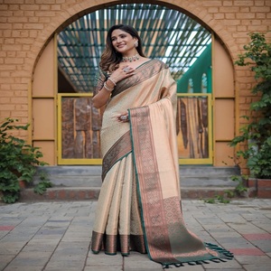 Latest Designer Kanjivaram Silk Zari Weaving Border Saree by FabZone - Product Image 2