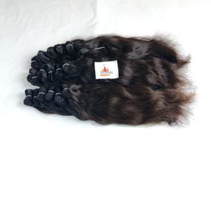 Machine à double trame Vente en gros Cuticules alignées Paquet de couleur naturelle vietnamienne Traitement vierge Aucune Extensions de cheveux humains bon marché - Product Image 4