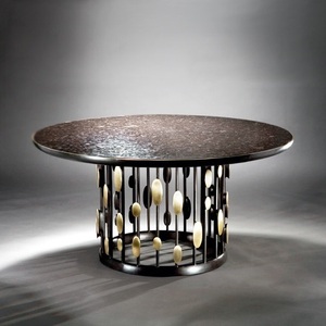 ขาโลหะสีเงินสไตล์ห้องนั่งเล่นเฟอร์นิเจอร์ทันสมัยตกแต่งบ้านโต๊ะข้างโลหะแบบทันสมัย - Product Image 2