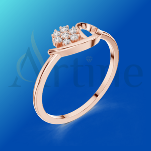 Bague en diamant 18K en argent pour occasions spéciales - Product Image 1