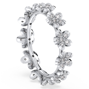 Anillos de Compromiso de Oro Blanco de 14K con Moissanita de Alta Calidad REYES para Mujer, Precio de Fábrica al por Mayor, Joyería Fina para Boda - Product Image 4