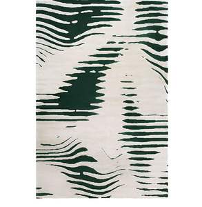 Alfombra de suelo de lujo moderna con mechones a mano de lana 100% personalizada, proveedor indio, TEXTILES INDIOS H/L, opciones de tamaño y respaldo de látex - Product Image 2