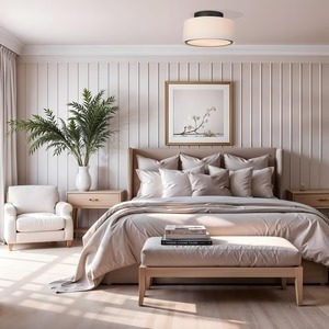 Plafonnier encastré moderne noir pour couloir, chambre, cuisine, entrée et bureau - Product Image 5