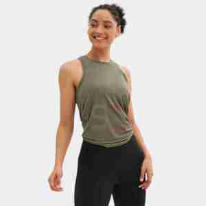 Casual Basic Sleeveless <b>Crop</b> <b>Tops</b> Femme Women Tank <b>Top</b> Round Neck Racerback Ribbed Tank <b>Top</b> - Product Image 5