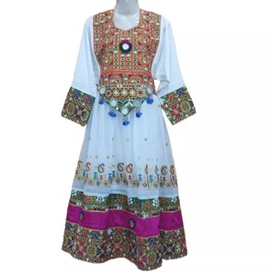 Multi Stones Work Embroidery Patch Fashion Afghan Gown Frock Suit Breathable Pashtun Pathani Dresses Stylish Kuchi Afghani Dress - Product Image 1