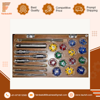 Taurish – Ensemble de 5 fraises à siège de soupape à pointe carbure, qualité supérieure, pour outils à main, véhicules et vélos, style vintage et moderne (Delhi)