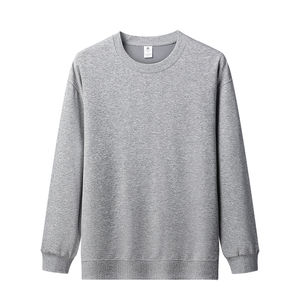 Custom Baggy O-cuello Casual Lavado ácido de alta calidad Sweartshirt Algodón French Terry Stone Wash Sudaderas de manga larga - Product Image 3