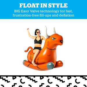 Factory Direct Giant Bull Rocker <b>Pool</b> Float <b>Inflatable</b> Ride On Summer Party Water Toy Rocking Lounge Raft <b>for</b> Adults Kids - Product Image 4