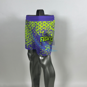 Shorts de combat BJJ MMA 2 en 1 avec impression personnalisée par sublimation SPOFIT INTERNATIONAL, doublure de compression intégrée, short de grappling et de boxe - Product Image 2