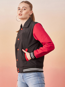 แจ็กเก็ตนักบินแขนยาวสำหรับผู้หญิงเสื้อแจ็กเก็ตแฟชั่น - Product Image 5