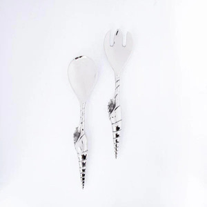 Ensemble de couverts élégance intemporelle en acier inoxydable cuillère de service ensemble de couverts en acier inoxydable durable 6 pièces couverts - Product Image 3