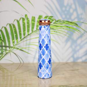 Botella de agua de cobre Botella de cobre para agua potable con alta calidad de botellas de agua de cobre de La India - Product Image 3