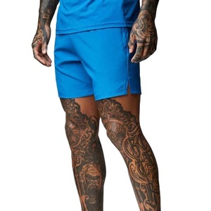 Pantalones Cortos de Malla Ecológicos de Verano para Hombre 2024 Premium, con Logotipo y Diseño Personalizados, Cintura Elástica, Patrón Sólido, Secado Rápido - Product Image 1