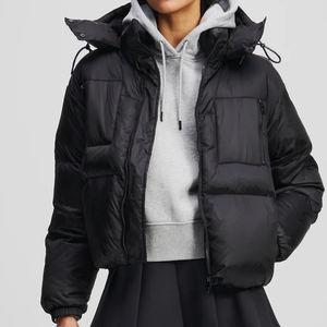 Chaqueta de Invierno para Mujer al por Mayor, Directo de Fábrica, OEM, Chaqueta Acolchada con Capucha, Abrigo Cálido con Cremallera, Ropa de Calle Informal de Moda 2026 - Product Image 3