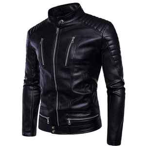 Veste en cuir d'agneau pour homme tendance hiver 2025 - Style vintage, taille et couleur personnalisables, doublure en coton, prix - Product Image 5