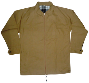 Vêtements de travail en coton durable avec fermeture éclair sur le devant et col rabattu pour hommes Veste de travail en coton lourd avec poches pour les mains - Product Image 1