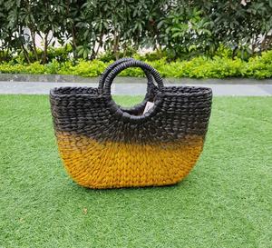 Bolso de dama de jacinto de agua con asas para compras, picnic, almacenamiento en el hogar y almacenamiento de organización hecho a mano de Vietnam - Product Image 3