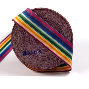 Medalla Moire Cintas Premio Decoración Rango Bar OEM Tela estrecha a granel Cintas hechas de seda metálica - Product Image 6