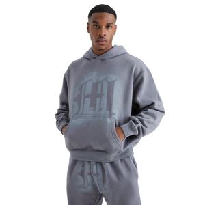 Lavado ácido unisex con serigrafía conjunto de traje de sudor apilado para hombres y mujeres con alta calidad y peso pesado Gsm(500) - Product Image 3