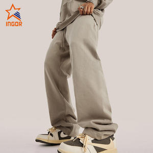 Großhandel Hochwertige <span class=keywords><strong>Custom</strong></span> Label Baumwolle Straight Leg Baggy Men Jogging hose - Product Image 5