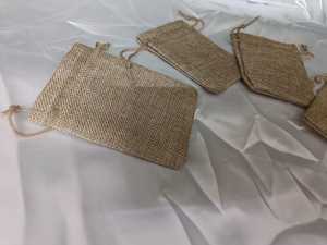 Women's Brown Potli Jute Pouch Natural <b>Burlap</b> Drawstring Bag for Wedding Favors Gifts Pouch Bag Eco Jute Jewelry Pouch - Product Image 3