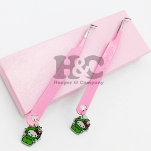 Pince à épiler Hello Kitty, pince à cils, pince à épiler durable, poignée en forme de cœur, acier inoxydable fin de haute qualité, logo mink - Product Image 6