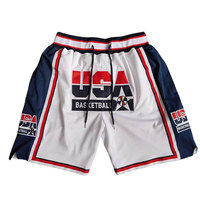 Celana Basket Pria Custom Terlaris Ukuran Besar Ukuran & Warna Custom Logo Bordir OEM Pakaian Olahraga Cepat Kering Bernapas