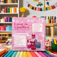 Kit de Fabricación de Velas de Cera de Abeja Sotacandlemarket para Niños, Personalizable, Más de 48 Colores, 20.5x20.5 cm, Juguete Educativo de Lujo