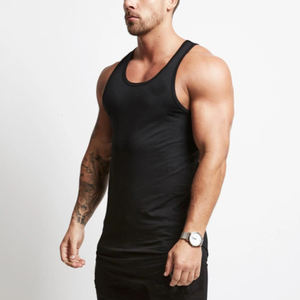 Débardeurs pour hommes en coton / fibre de bambou - Style streetwear lavé, séchage rapide, respirant, écologique, tissu tricoté 220g - Product Image 6