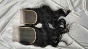 Cheveux indiens Remy à cuticule alignée Fermetures de dentelle translucides Styles de vague d'eau et de vague profonde Cheveux bruts de donneur unique 5x5 6x6 7x7 - Product Image 5