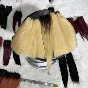 Paquete de cabello humano virgen vietnamita sin procesar Cabello alineado con cutícula virgen Sin enredos Sin derramamiento trama genius - Product Image 1