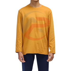 Camiseta Casual de Manga Larga con Cuello Redondo para Hombre, Diseño Personalizado, Ajuste Regular, Secado Rápido, Transpirable, Algodón y Poliéster, Diseño en Blanco - Product Image 1