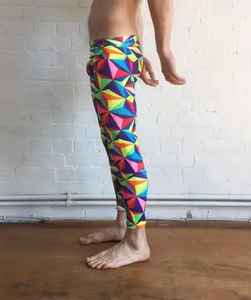 Leggings de sport fitness longs pour hommes, vente en gros de tissu tricoté sans couture à compression, fermeture élastique en coton et spandex, entraînement - Product Image 4