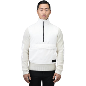 Pull à demi-zip pour homme Performance Design hybride tricoté Manches longues Haut décontracté actif Léger - Product Image 1