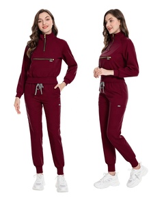Vente en gros Nouveauté 2025 Uniformes d'infirmière pour femmes en Spandex, tenues de travail de style jogger tendance pour hôpitaux et soins infirmiers - Product Image 4