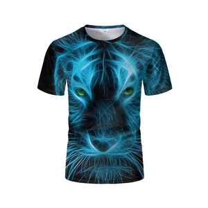 Camiseta informal de manga corta para hombre, estampado por sublimación, estilo vintage de playa, técnica lavada de verano - Product Image 6