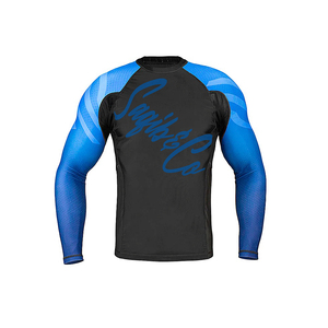 Personnalisé imprimé mma rash guard upf protection uv hommes combinaisons surf manches longues surf chemise rash guard bjj - Product Image 6