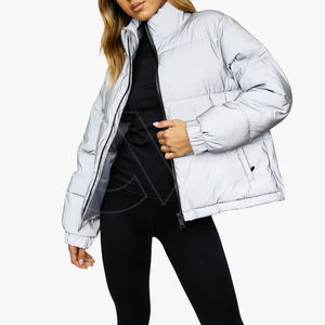 Veste bouffante de haute qualité pour femmes nouveau design manteau d'arrivée d'hiver veste bouffante en tissu coupe-vent personnalisée - Product Image 2